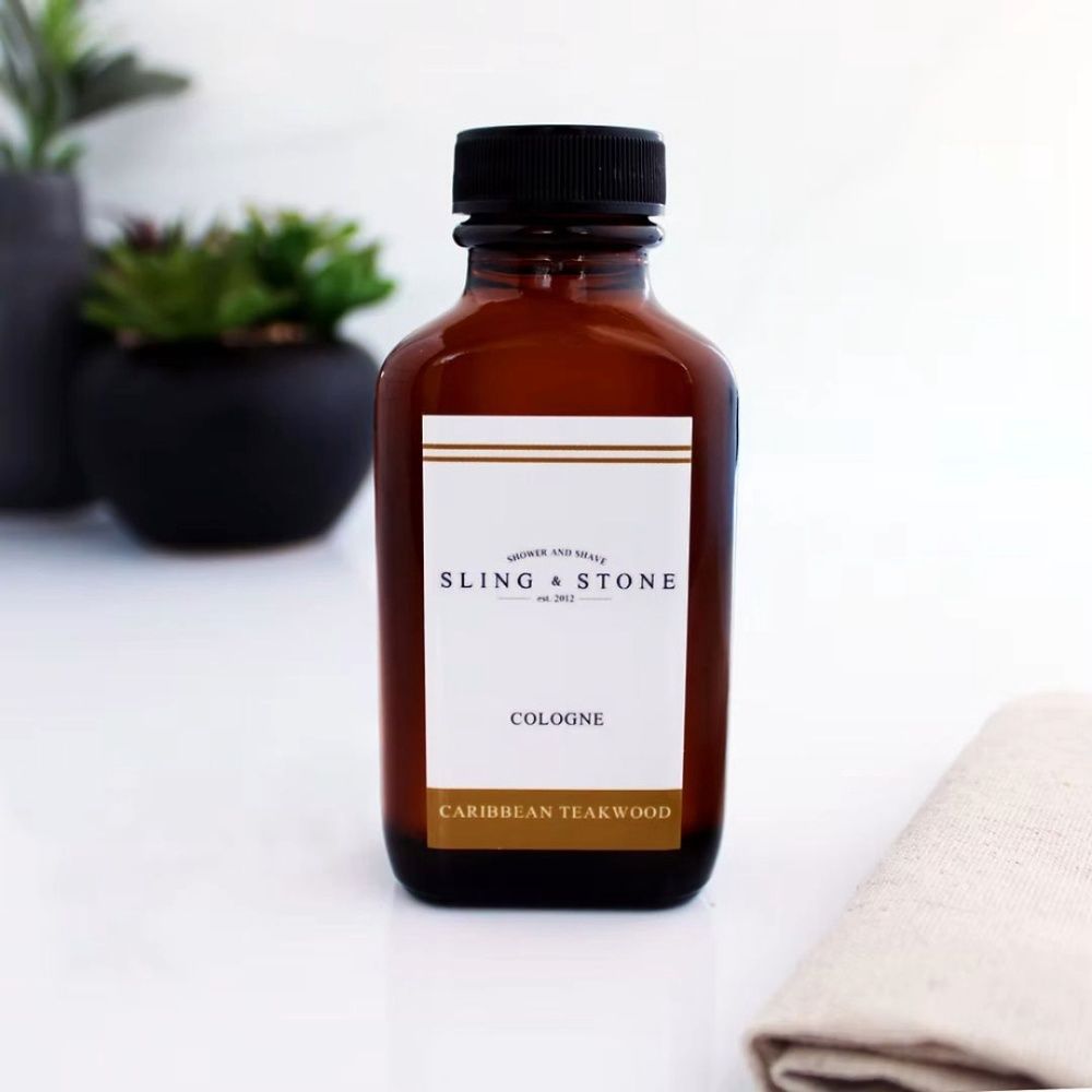 SLING AND STONE COLOGNE, Scent: CARIBBEAN TEAKWOOD