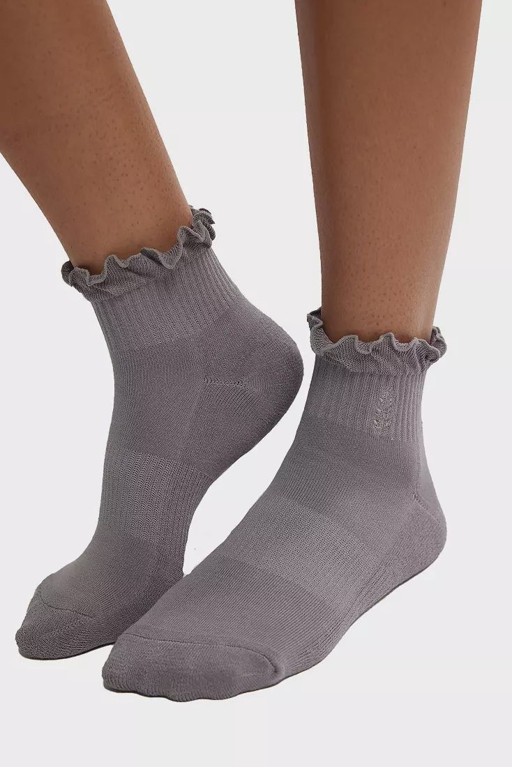 MOVEMENT CLASSIC RUFFLE SOCK, Color: STEEL