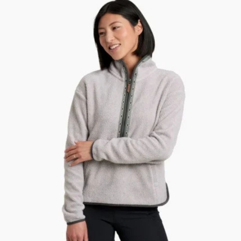 W HYGGE HALF ZIP, Color: NATURAL, Size: L