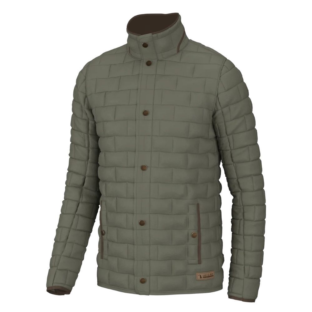 BRICK QUILTED JACKET, Color: MOSS, Size: XXXL, Style: L1300043