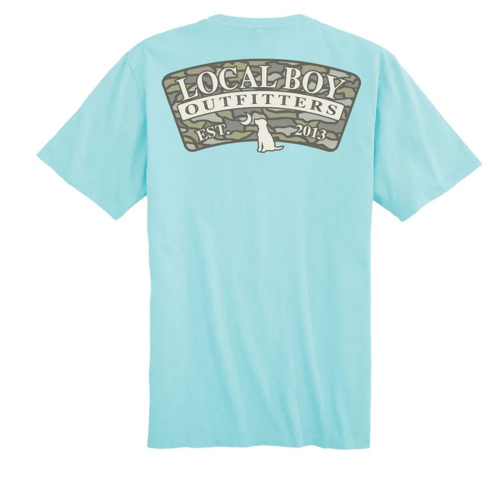 OAK CAMO ARCH T-SHIRT, Color: AQUA, Size: S