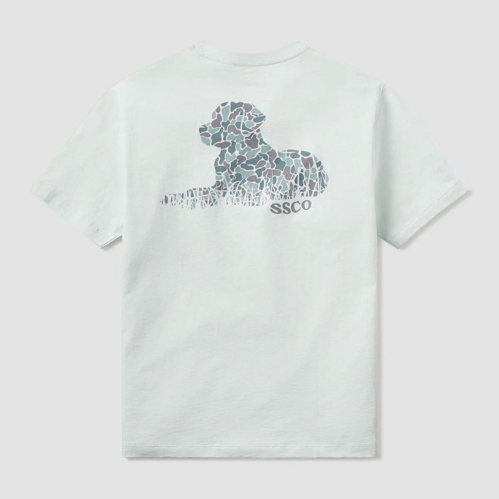 BAYOU DOG TEE, Color: COOL MINT, Size: S