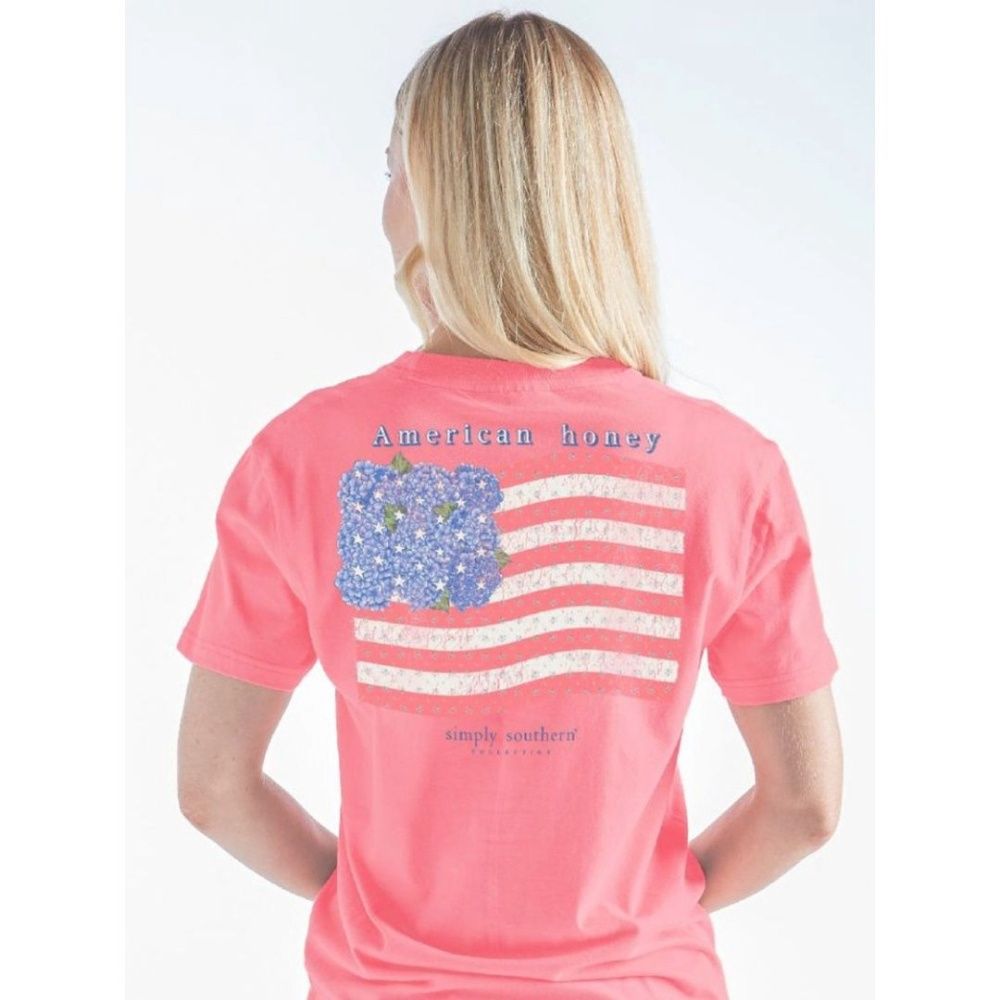W AMERICAN HONEY TEE, Color: FANCY CANDY, Size: XXL