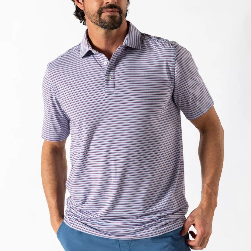 M SUMMERFORD PERFORMANCE JERSEY POLO, Color: LIGHT BLUE, Size: S