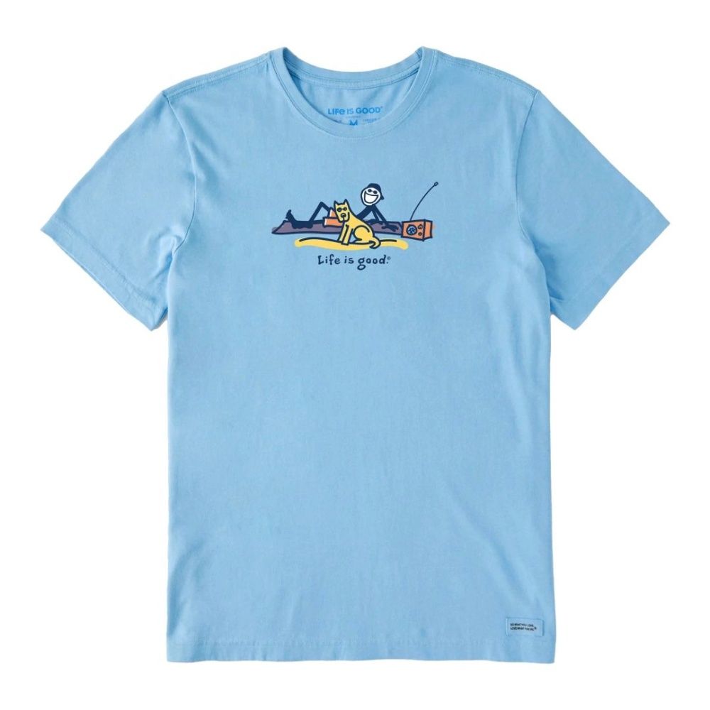 M JAKE AND ROCKET BEACH DAY TEE, Color: COOL BLUE, Size: S
