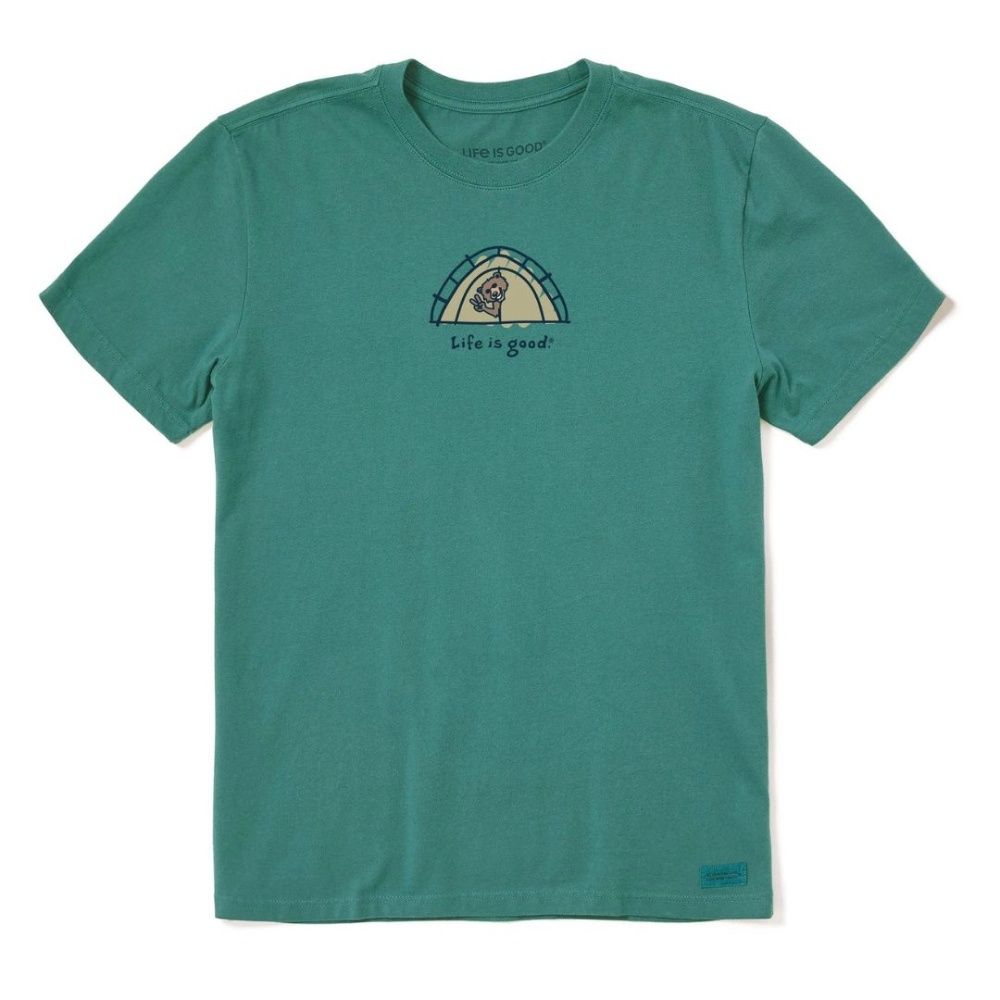 M BEAR TENT CRUSHER-LITE TEE, Color: SPRUCE GREEN, Size: S