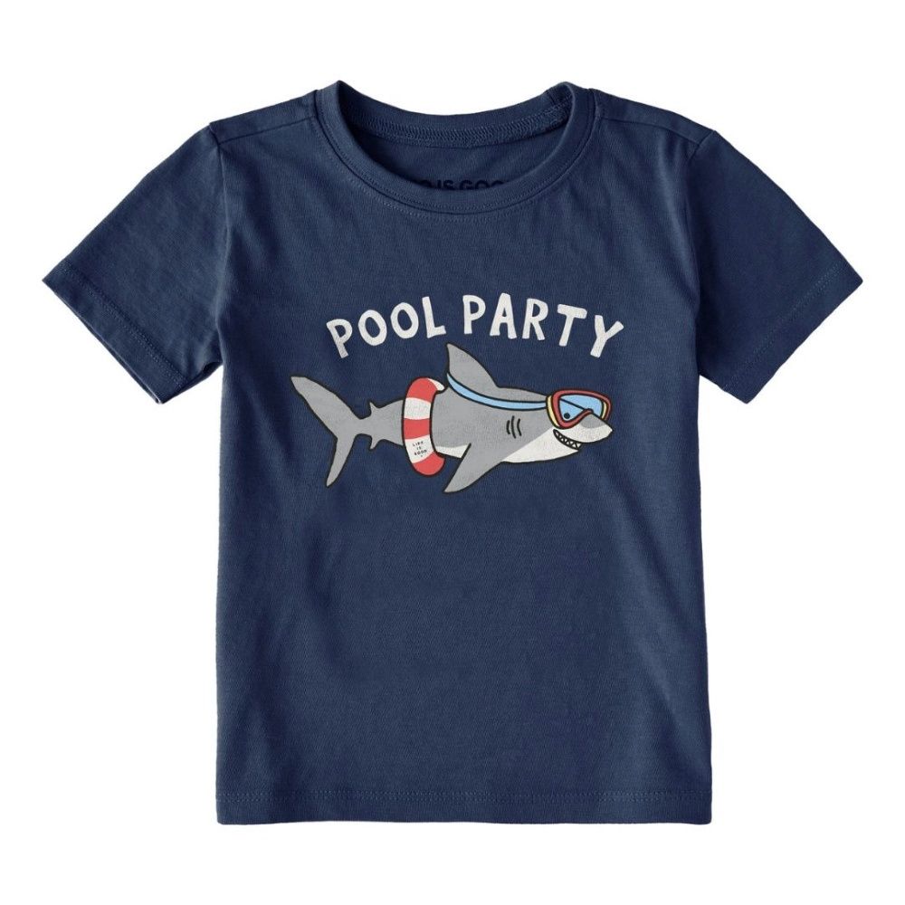 T SHARK POOL PARTY CRUSHER TEE, Color: DARKEST BLUE, Size: 2T