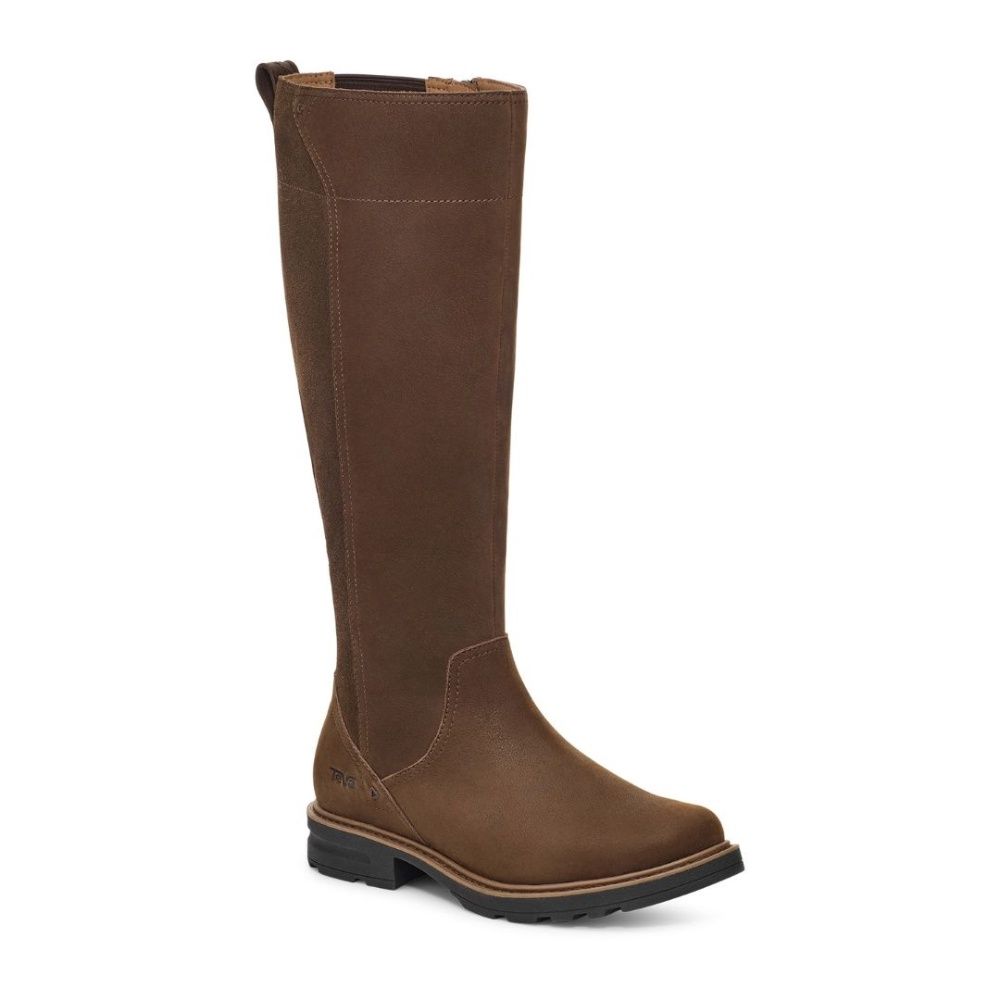 W ROWENA TALL BOOT, Color: CHOCOLATE BROWN, Size: 9