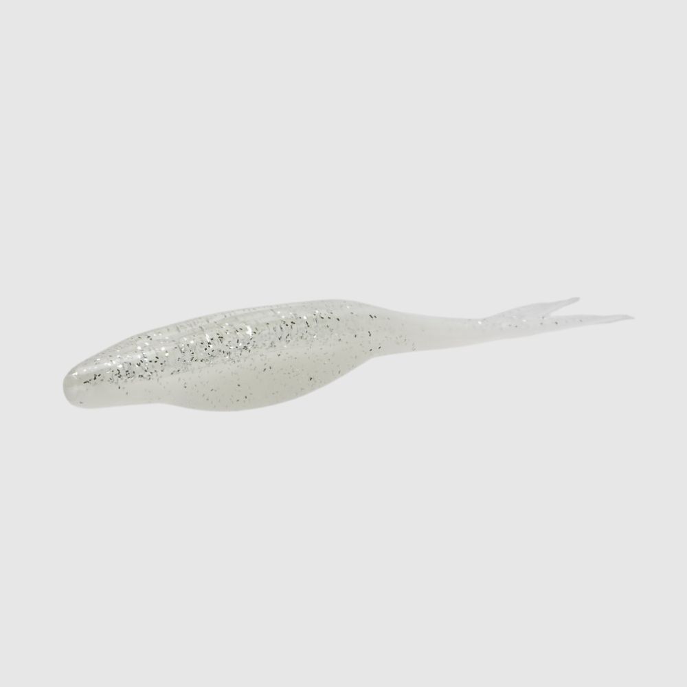ZOOM SUPER FLUKE JR 4&#39;&#39;, Color: WHITE ICE 10PK