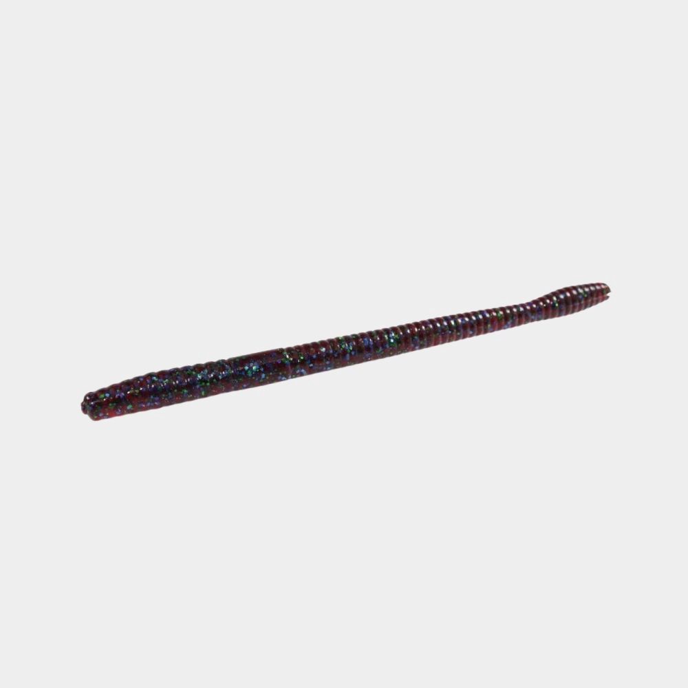 ZOOM MAGNUM TRICK WORMS 7&#39;&#39;, Color: PLUM APPLE 8PK