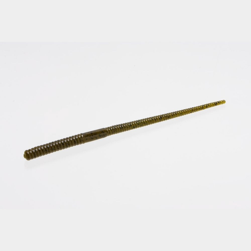 ZOOM MAG SHAKEY HEAD WORM, Color: GREEN PUMPKIN