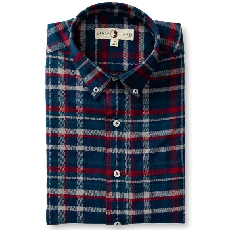 LONG SLEEVE COTTON FLANNEL SPORT SHIRT