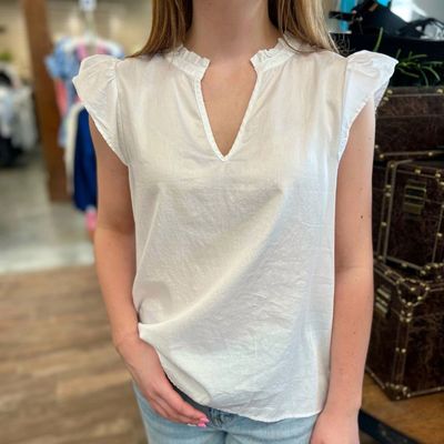 W GRACIE RUFFLE SLEEVE BLOUSE
