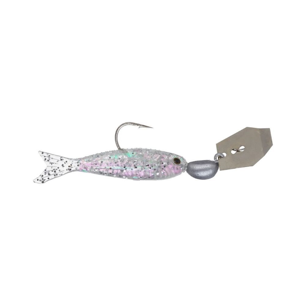 CHATTERBAIT FLASHBACK MINI 1/16OZ, Color: SILVER | NATURAL