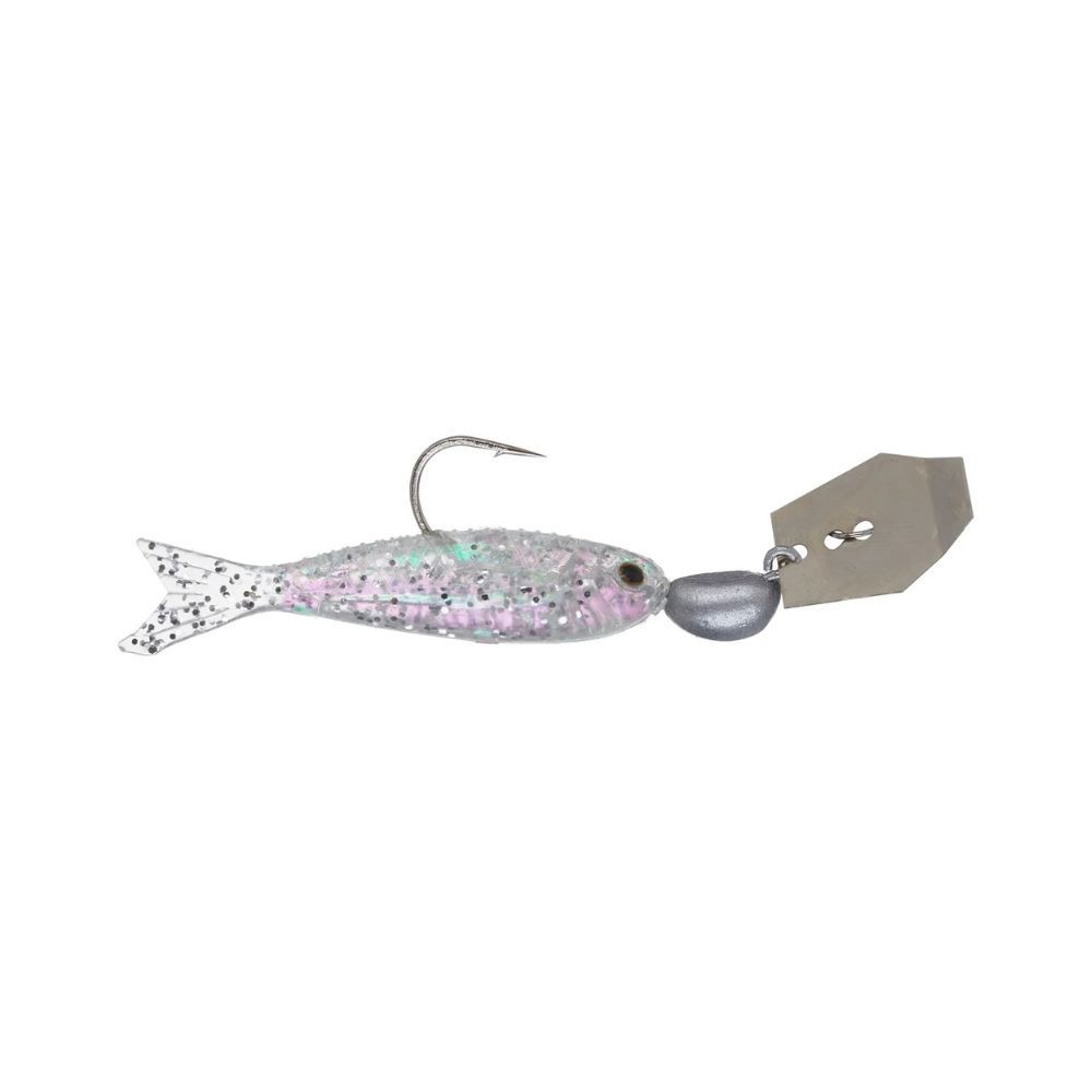 CHATTERBAIT FLASHBACK MINI 1/8OZ, Color: SILVER | NATURAL
