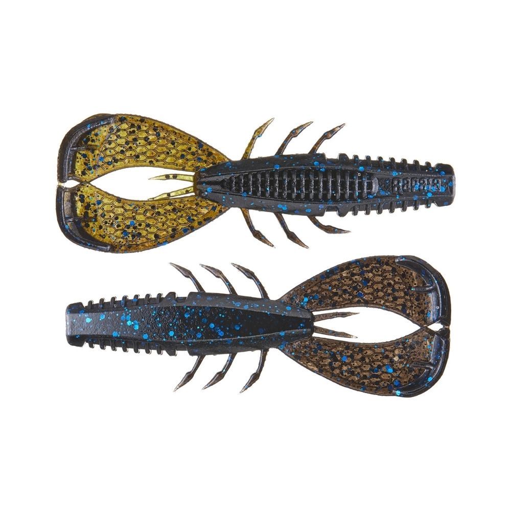 CRUSHCITY CLEANUP CRAW 3.5&quot; - 7PK, Color: BLACK | BLUE | GREEN PUMPKIN