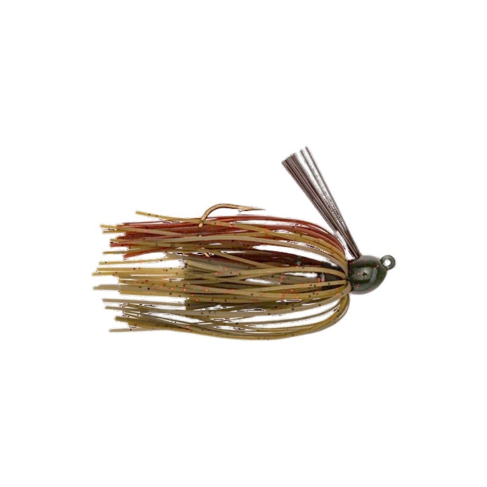 STRIKE KING BITSY BUG MINI JIG, Color: GREEN PUMPKIN, Size: 3/16OZ