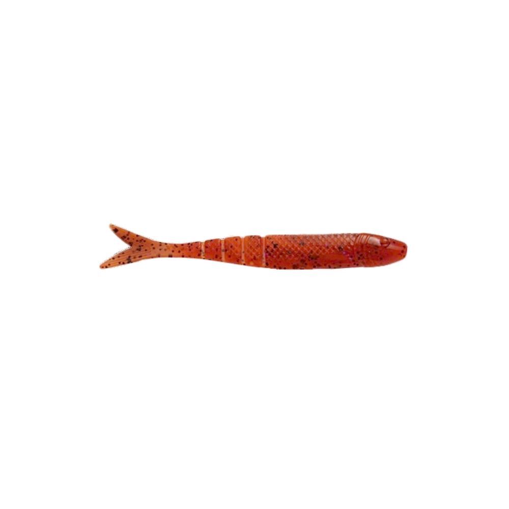 STRIKE KING KDV PERFECT PLASTICS BLADE MINNOW 4.5&quot; - 8PK, Color: FIRE CRAW