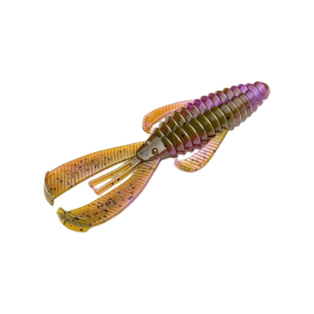 STRIKE KING RAGE TAIL RAGE BUG 4&quot; - 7PK, Color: GREEN PUMPKIN | PURPLE SWIRL