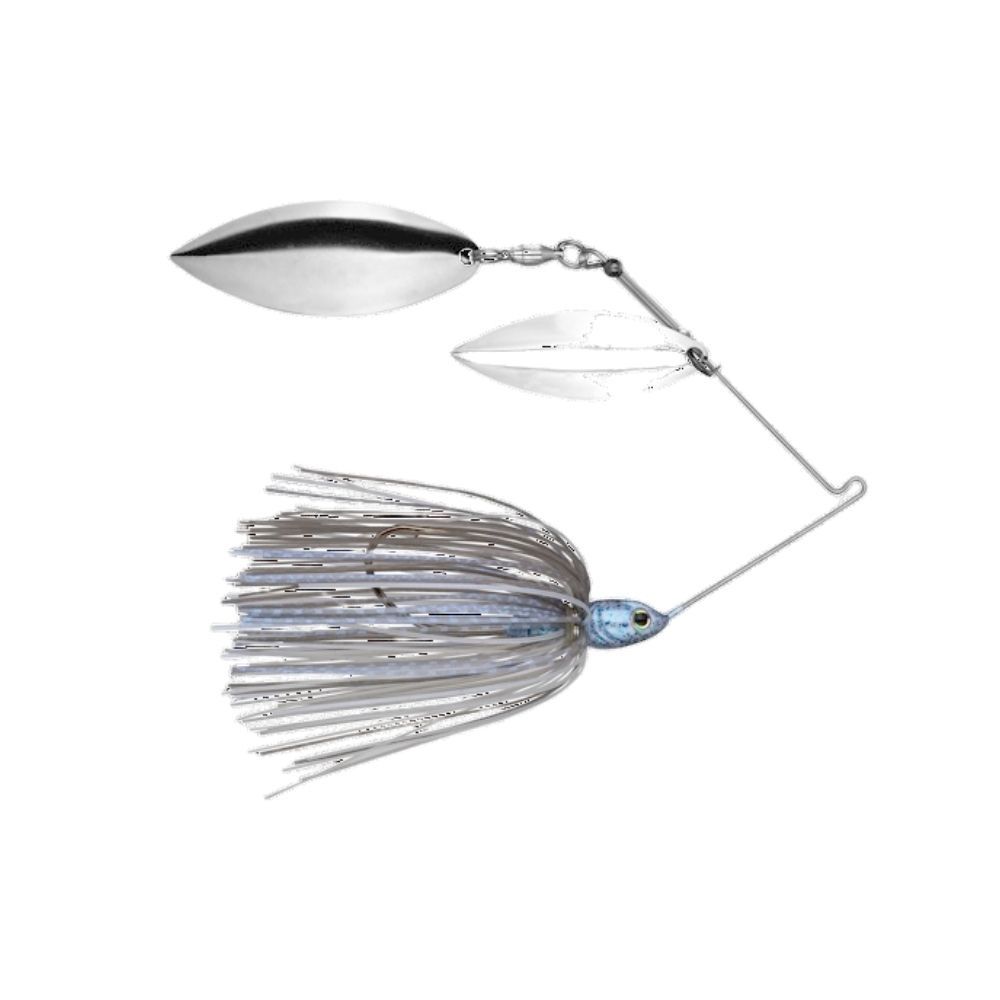 STRIKE KING TOUR GRADE SPINNERBAIT 3/8OZ FINESSE WILLOW | WILLOW, Color: BLUE GLIMMER | BLACK FLAKE