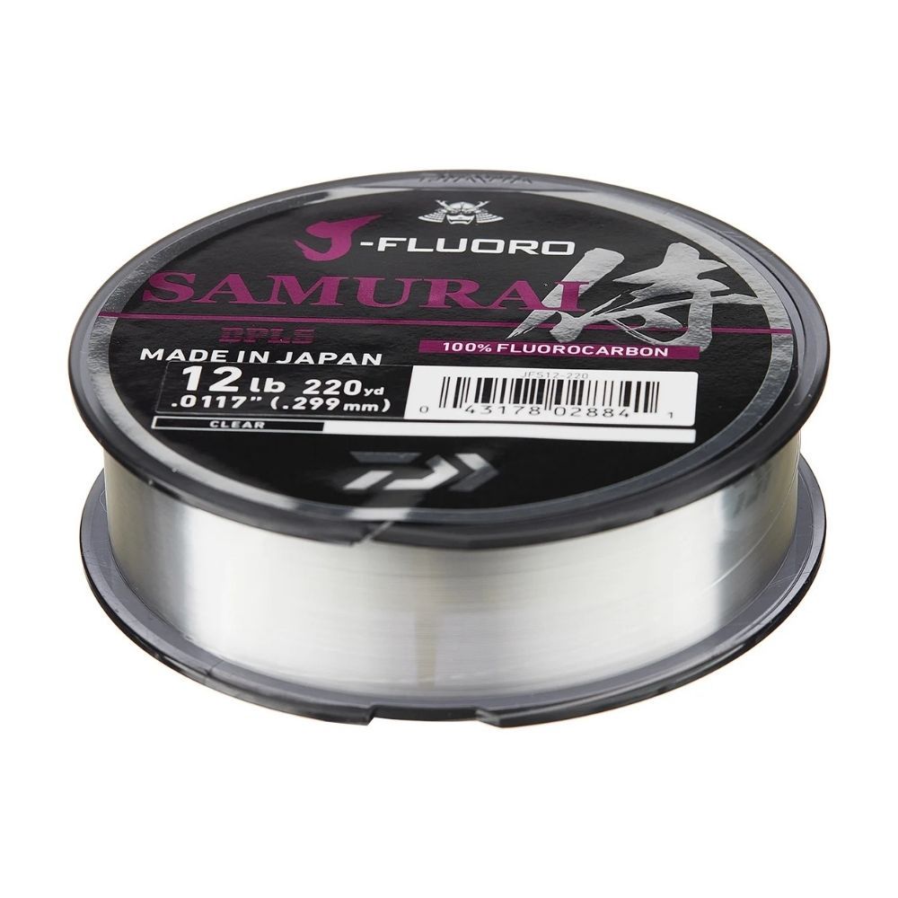 DAIWA J-FLUORO SAMURAI FLUOROCARBON LINE - 220 YD, Size: 8lb