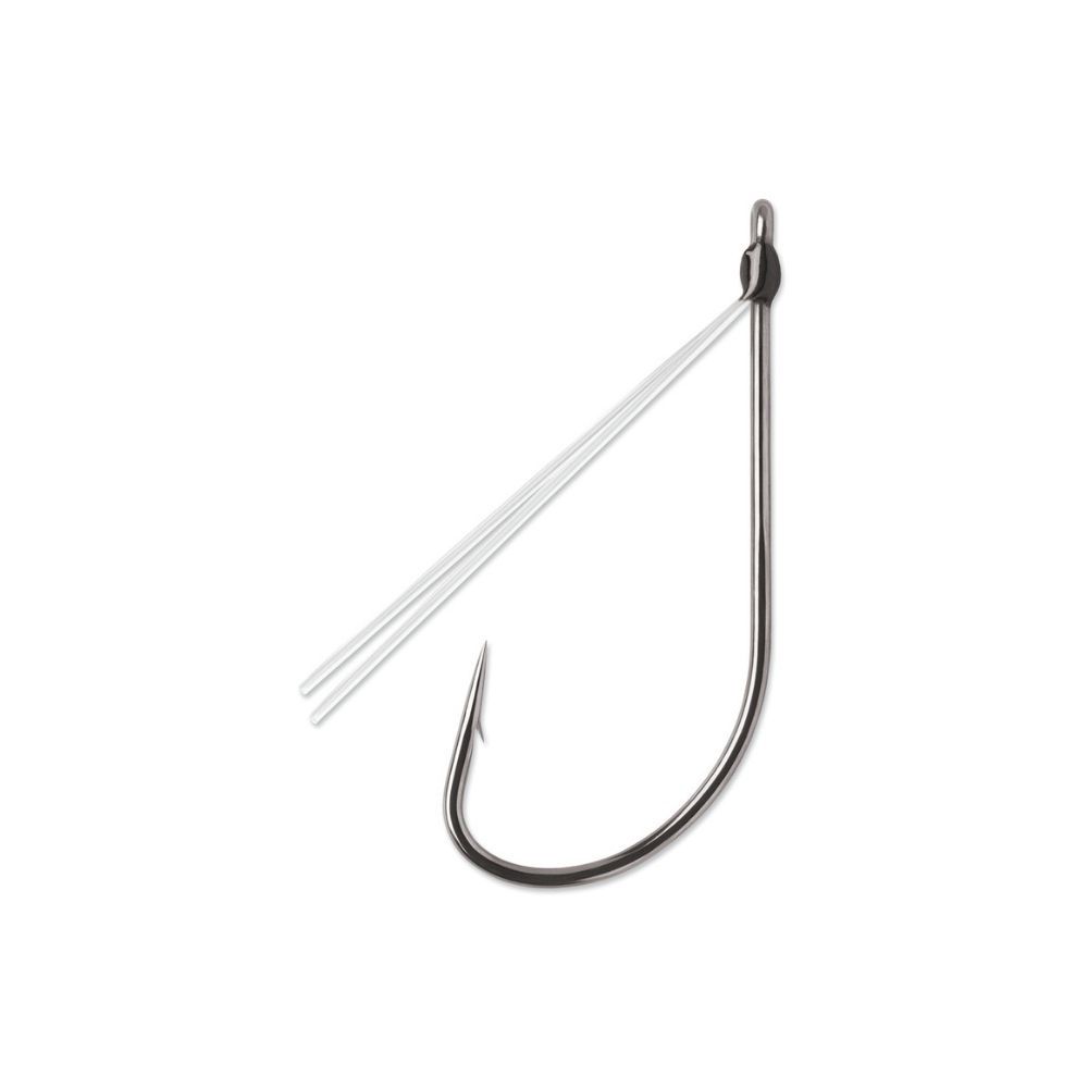 VMC WEEDLESS NEKO HOOK - 5PK, Color: BLACK NICKEL #2/0