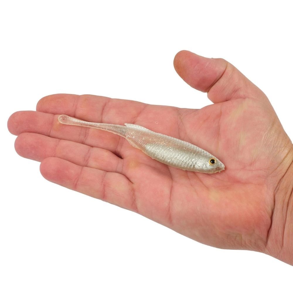BERKLEY POWERDRIVE DRIP MINNOW, Color: WHITE SHINER, Size: 5&quot; - 4PK