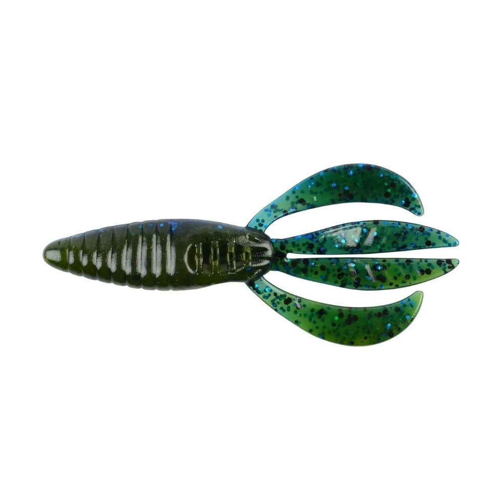 BERKLEY POWERBAIT PIT BOSS LURE 4&quot; - 8PK, Color: OKEECHOBEE CRAW