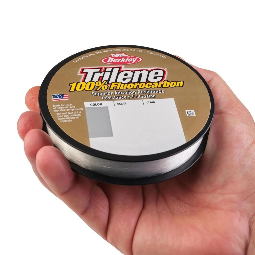 BERKLEY TRILENE 100% FLUOROCARBON LINE, Color: CLEAR, Size: 20LB | 9KG