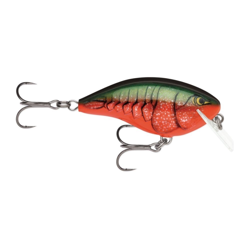 RAPALA OTT&#39;S GARAGE ROCCO 05 LURE 2 1/2&quot;, Color: RED CRAWDAD