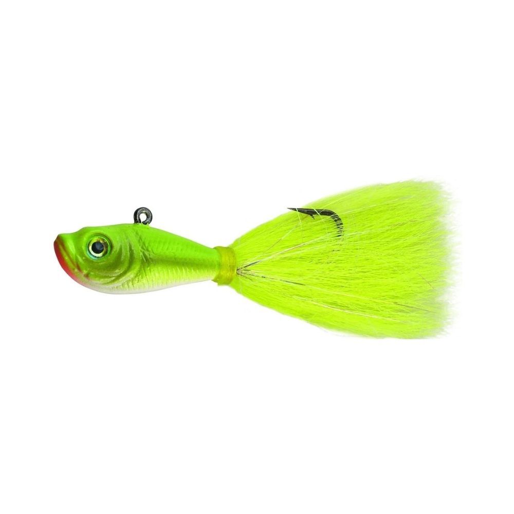 SPRO BUCKTAIL JIG CRAZY CHARTREUSE LURE, Weight: 1/2