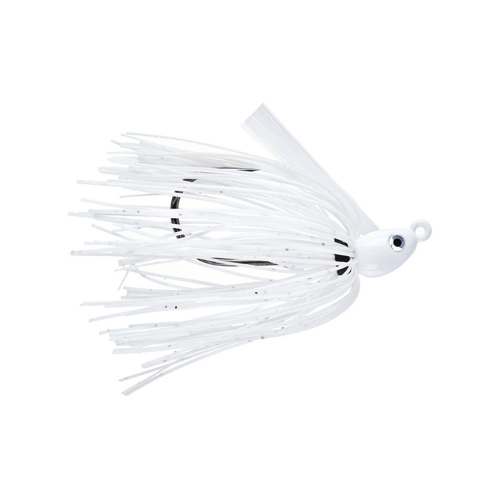 DIRTY JIGS NO-JACK SWIM JIG, Color: WHITE, Size: 1/2OZ