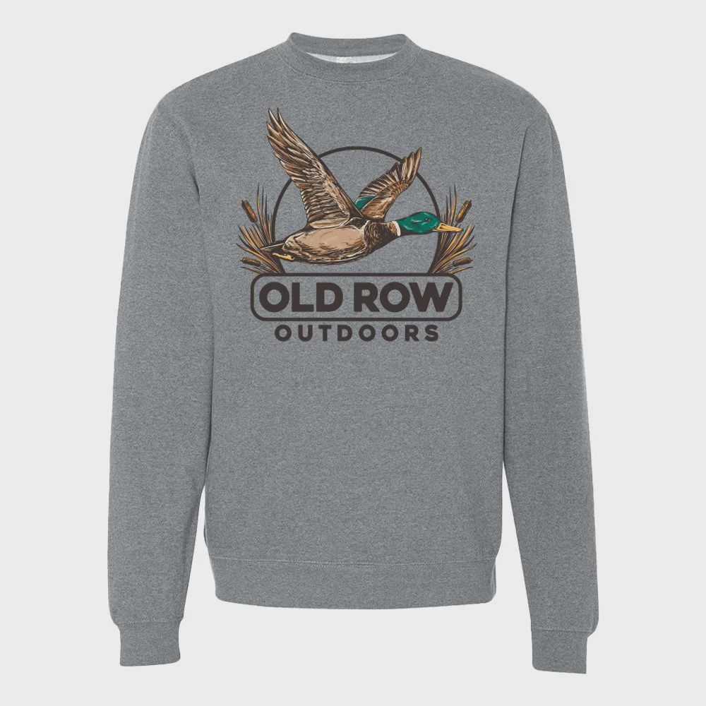THE MALLARD CREWNECK, Color: GREY HEATHER, Size: MEDIUM