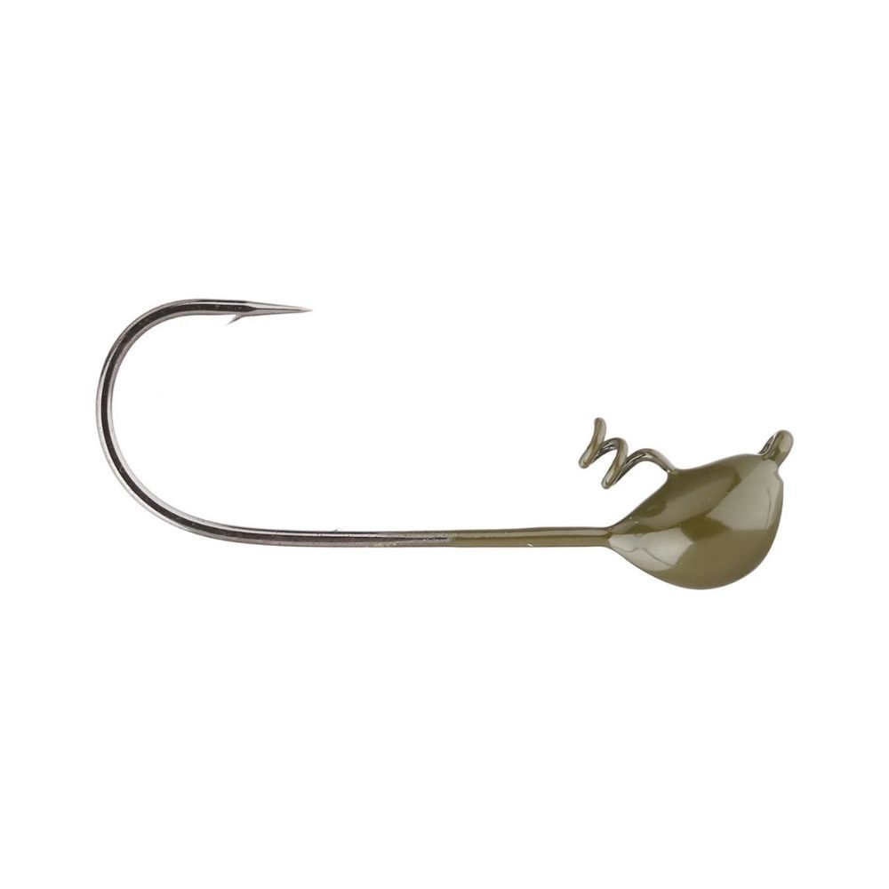 DIRTY JIGS SCOTT CANTERBURY SHAKEY HEAD - 3PK, Color: GREEN PUMPKIN, Size: 1/4OZ