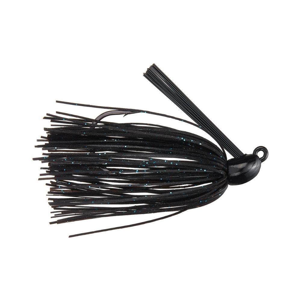 QUEEN TACKLE TUNGSTEN SWIM JIG, Color: BLACK MAGIC, Size: 3/8OZ