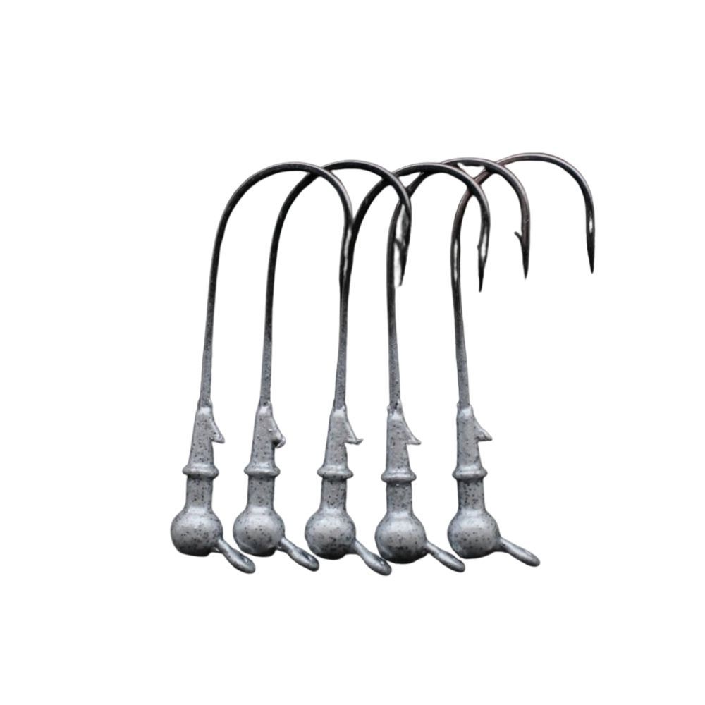 SPANKER JIGS A-RIG HEADS - 5PK, Color: BLUE PEARL, Size: 4/0 | 1/4OZ