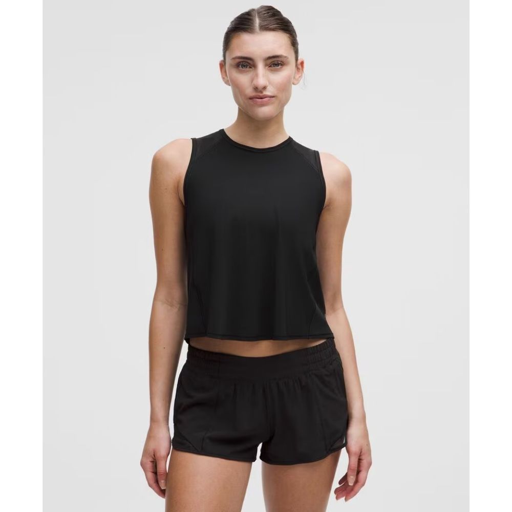 SCULPT CROPPED CROSS-VENT, Color: BLACK, Size: 2