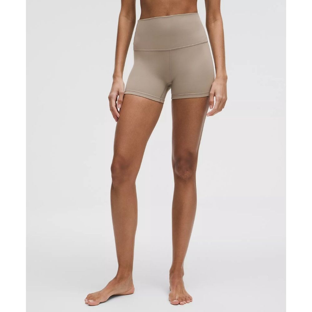 LULULEMON ALIGN HIGH-RISE SHORT, Color: WARM ASH GRAY, Size: 2