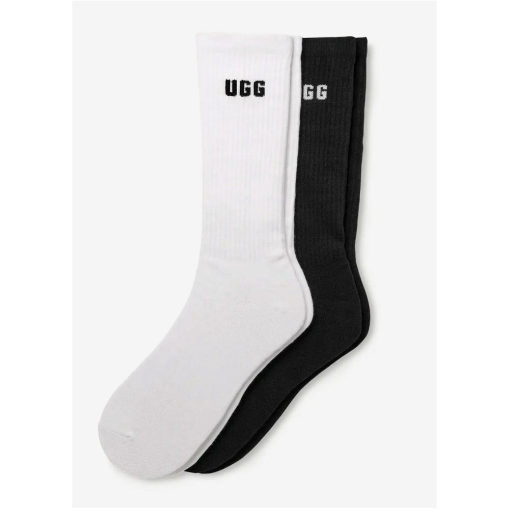 M LEANDER LOGO CREW 2 PACK, Color: WHITE/BLACK