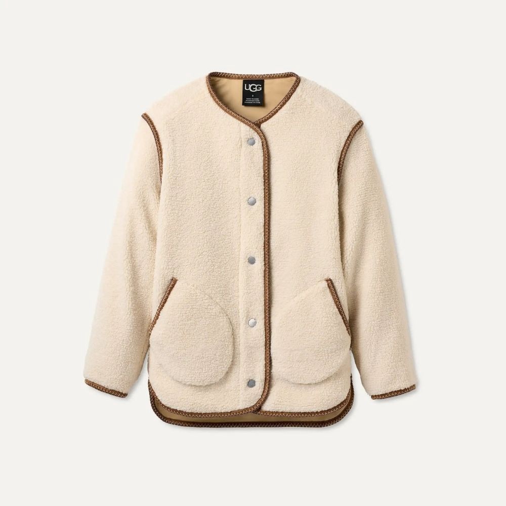 W EMMERSYN UGGBRAID JACKET, Color: CREAM, Size: XS