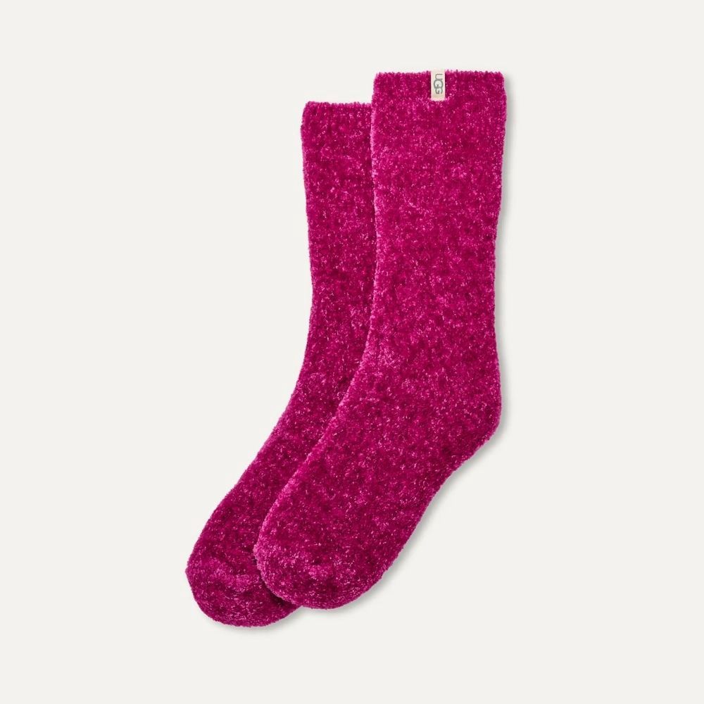 W LEDA COZY SOCK, Color: CHROMA PINK