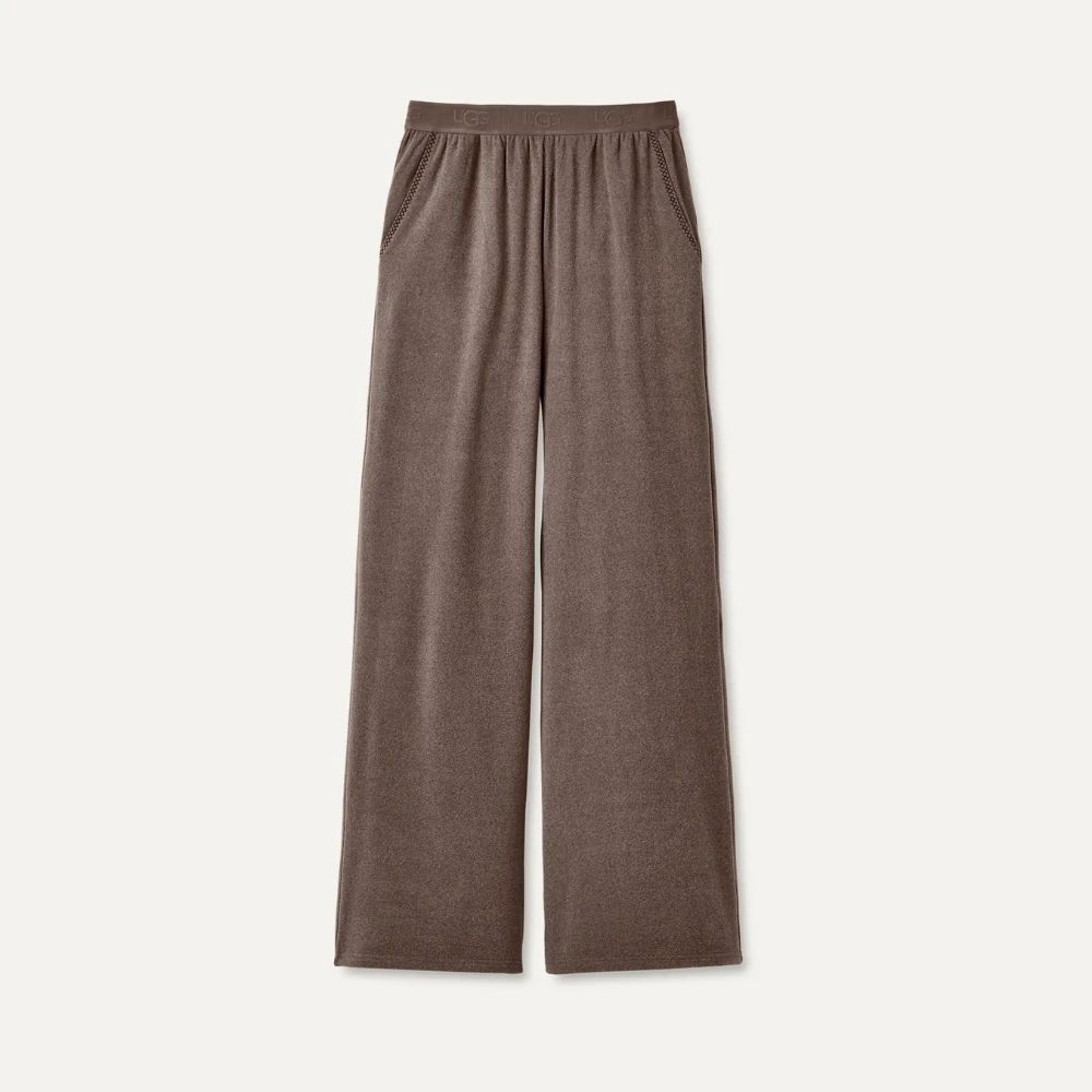 W CECILY WIDE LEG PANT, Color: OYSTER BROWN, Size: XS