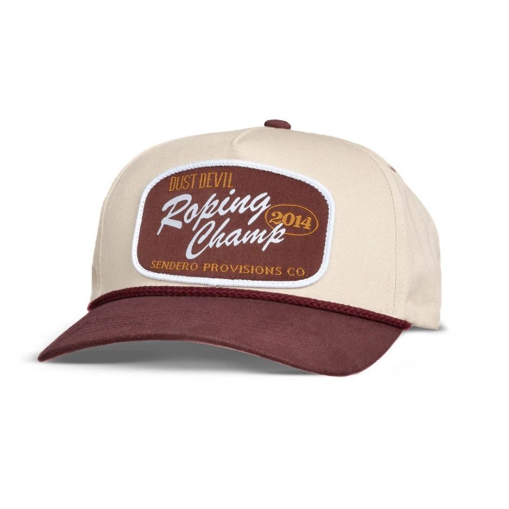 ROPING CHAMP HAT, Color: WHITE/BROWN
