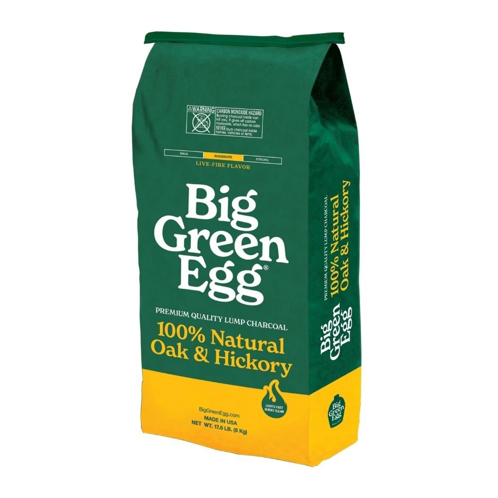 BIG GREEN EGG 100% NATURAL OAK AND HICKORY LUMP CHARCOAL