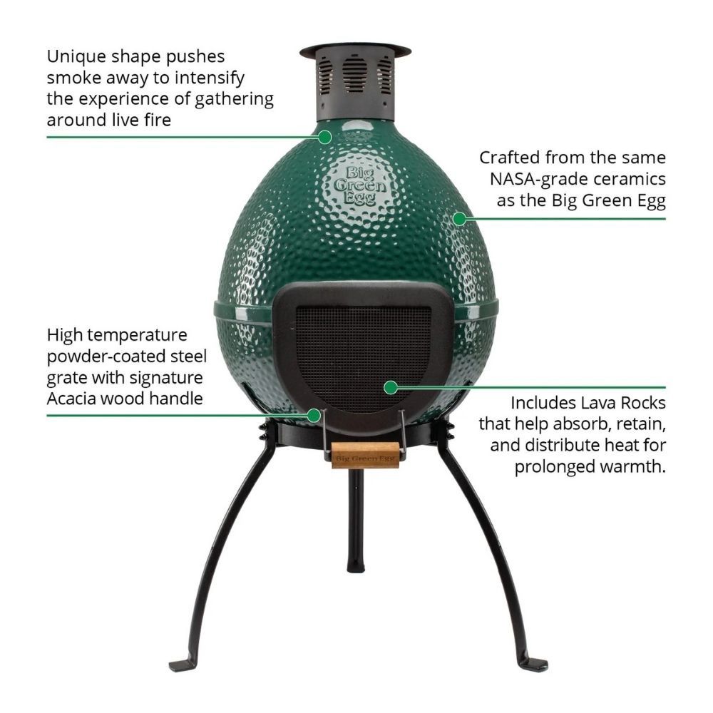 BIG GREEN EGG CHIMINEA