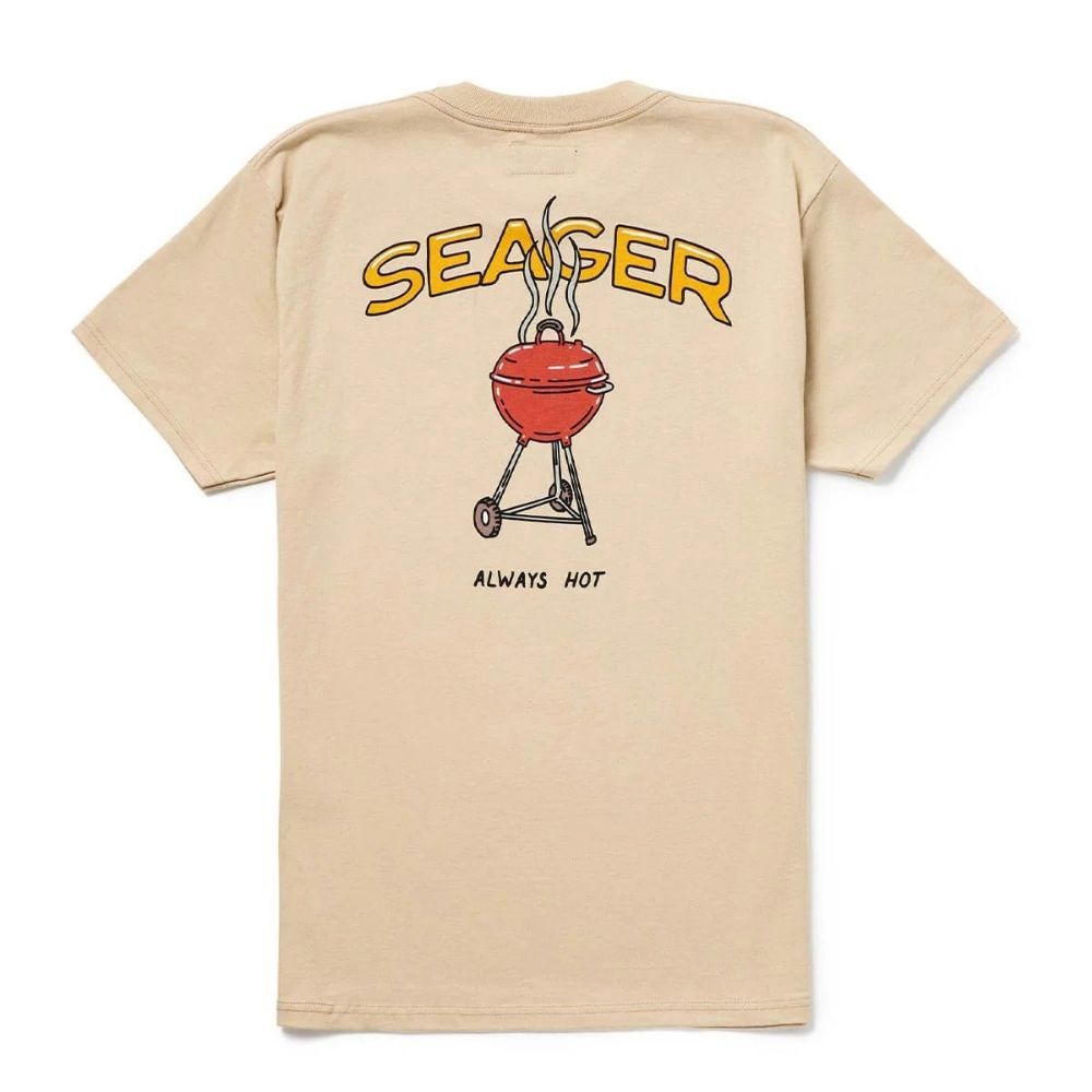 BACKYARD TEE, Color: CREAM, Size: MEDIUM