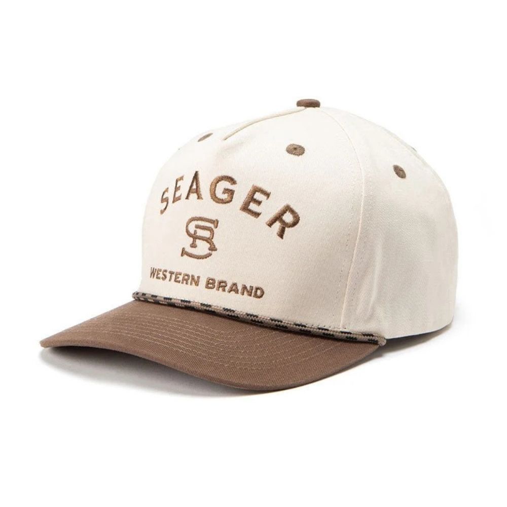 BRANDED SNAPBACK, Color: CREAM/BROWN