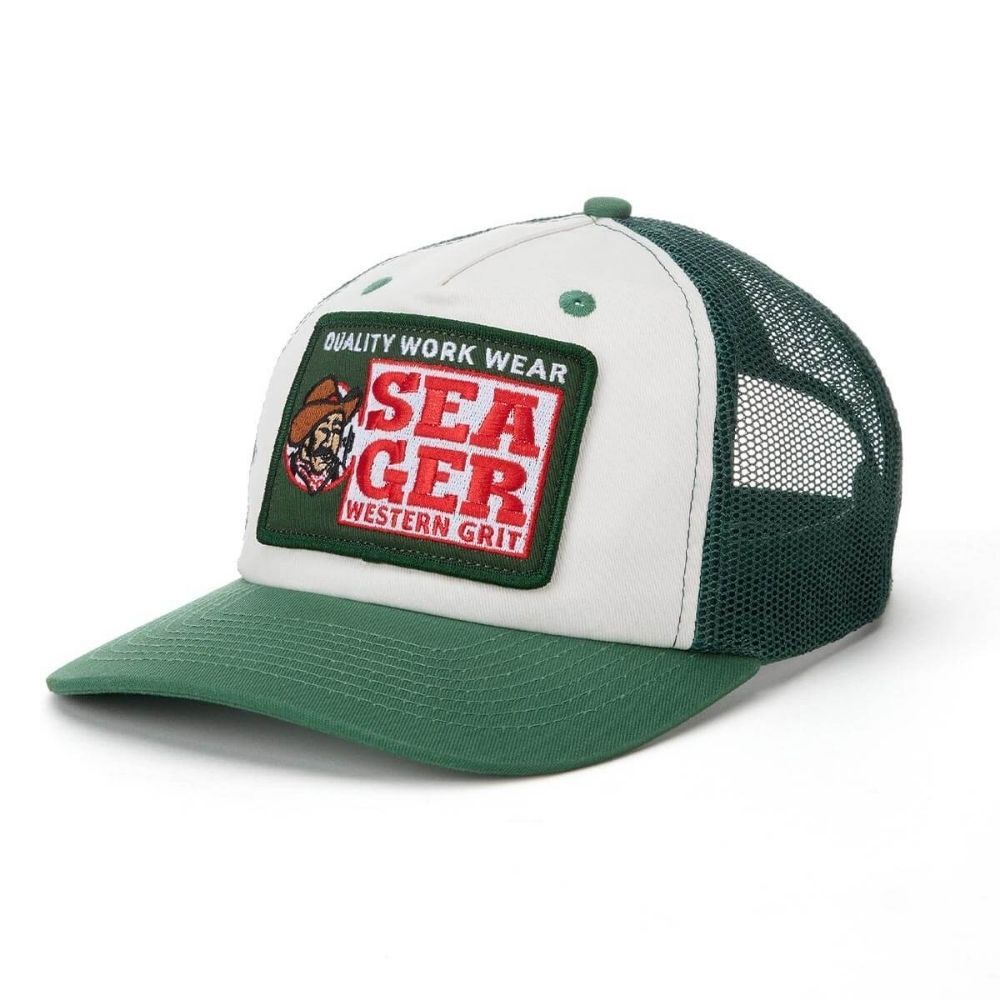 SEAGER MAN TRUCKER SNAPBACK, Color: GREEN, Size: O/S