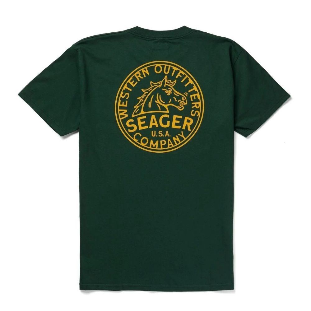 Seager Stang Tee, Color: GREEN, Size: S