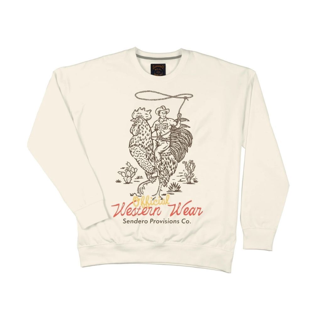 Official Western Sweatshirt, Color: VINTAGE WHITE, Size: M